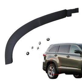 XQSMWF Right Rear Wheel Fender Flare with Clips Compatible with Toyota Highlander 2014-2019 Replace 750770E020 75077-0E020 Door Lower Fender Trim Molding Moulding