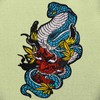 Zegin The King Cobra Hannya Oni Mask Patch Embroidered Applique