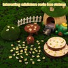 Lyreh 210pcs Mini Bees Figures, 3 Styles Miniature Resin Yellow