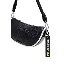 Desigual Women's Aquiles Z Sheffield M Accessories PU Shoulder Bag, Black, black