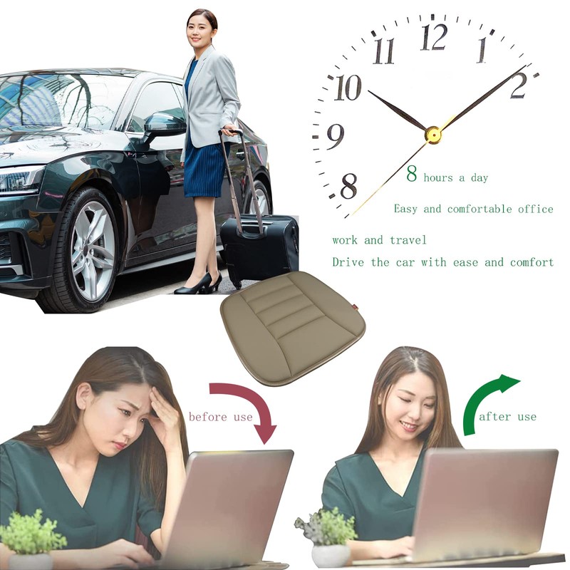 RaoRanDang Car Seat Cushion Pad for Driving, Chair Cushion for