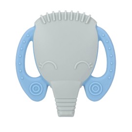 Mordedera de Silicón - Elefante/Gris