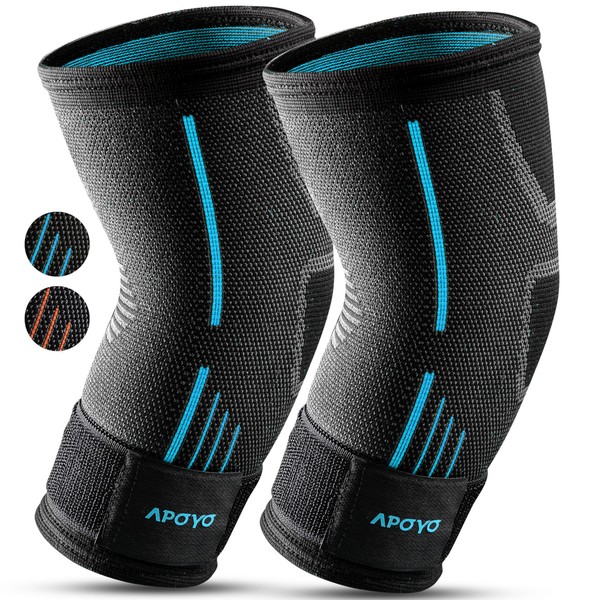 APOYO Elbow Brace for Tendonitis and Tennis Elbow, (Pair) Compression