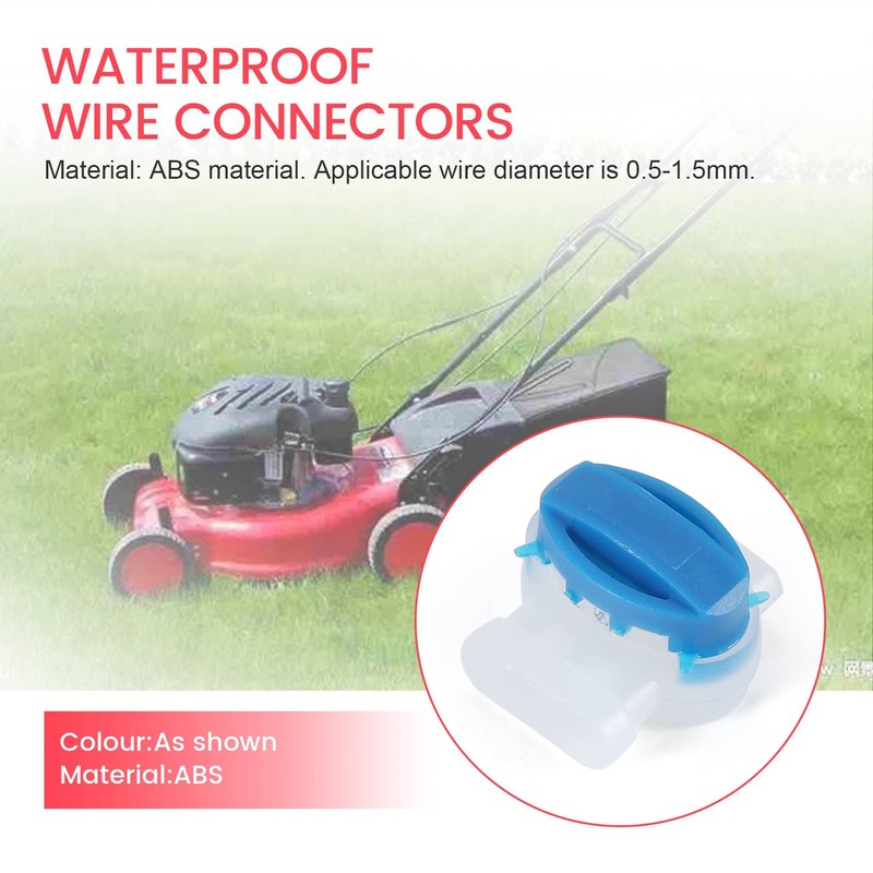 Yieidui 20Pcs Waterproof Wire Connector Crimp Gel Filling Robot Lawn