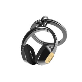 Chocli Metamorphos Collection Choclea Metamorphosis Collection Belgium Metal Keyring - Old School Headphones