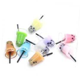 Operitacx 20pcs Earrings Memorial A Necklace Bubble Tea Jewelry Parts Colorful Jewelry Parts Milk Tea Dangle Gorilla Toy Statement Necklace Pearls Necklace Accessories Material Miss