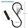 Aieve 10-Pack S Hooks with Safety Buckle, 3.5 inch Heavy