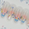 Blue Ribbon Garden Handmade Nail Tips - Stiletto L /