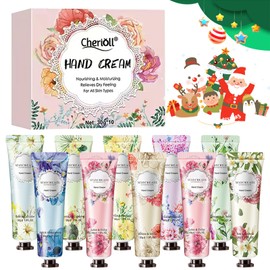 Hand Cream Set, 10 Pack Mini Hand Cream, Mini Hand Cream Tube, Hand Cream Moisturising Hand Cream Set for Dry, Hand Cream Gift Set for Women, Men, Mum, Christmas, Birthday