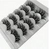 Dramatic 3D Mink False Eyelashes, 5 Pairs, Long Fluffy Volume,