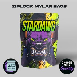 Stardawg Mylar bags 3.5g smell proof packaging (50)