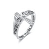 CUPENDA Cross Ring 925 Sterling Silver Cross Infinity Filigree Zircon