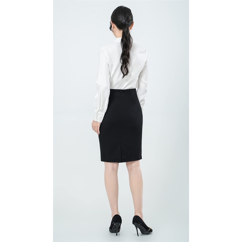 syvent Women's Plus Size Office Skirt, Business Suit Pencil Skirt,