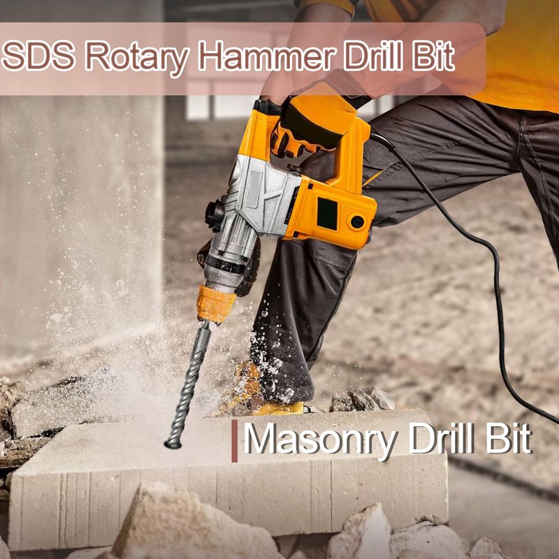 1-3/8 x 13.75 inch (35x350mm) SDS Plus Masonry Drill Bit,