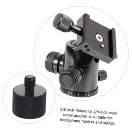 WHAMVOX Microphone Adapter Screw 5/8 to 1/4 Tripod Stand Screw Adapter Made for Longevity Versatile Use Precision Engineered