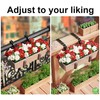 HFHOME 6PCS Adjustable Planter Box Brackets, Brackets for Window Boxes