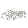 50Pcs High Strength Fishing Snap Swivels Stainless Steel B Type