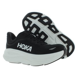 HOKA Bondi 9 Womens Shoes Size 9, Color: Black/White