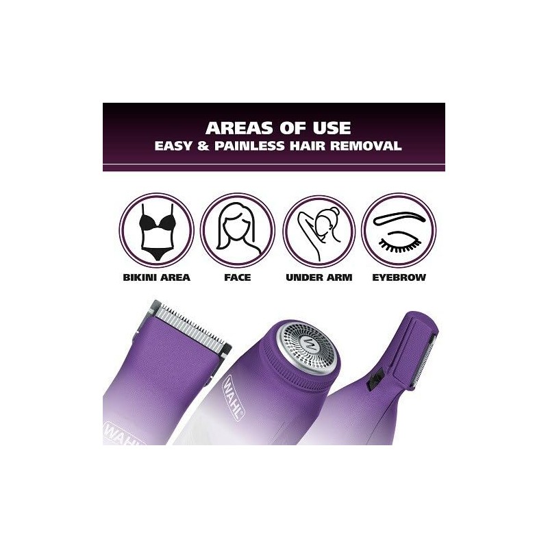 WAHL Wall WP1308 Women's Shaver Personal Trimmer