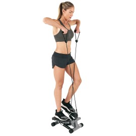 Sunny Health & Fitness Mini Stepper w/ Resistance Bands & LCD Monitor  NO. 012-S
