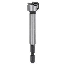 QUARKZMAN Forstner Drill Bit 23/32 Inch (18 mm) Made of Carbon Steel with Multiple Teeth for Drilling Wood with Hinge Cutter and 1/4 Inch Hex Shank for Hardwood Softwood Plywood Woodworking
