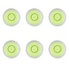 JYK 6pcs Round Bubble Level 30x11mm Mini Circular Bullseye Spirit