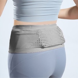 [G&G] Comfortable Elastic Flip Running Belt Waist Bag for Marathon GS002835 Elastic Flip Belt Grey S 2ea