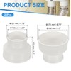 PATIKIL 2Pcs 6" to 4" Duct Reducer PVC Pipe Increaser