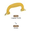 QUARKZMAN Luggage Handles 155 mm/6.1 Inch PU Leather Pull Handle