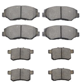 D914 D1336 Ceramic Brake Pads Front Rear Set Compatible With 2011 2012 2013 2014 2015 2016 2017 Honda Accord