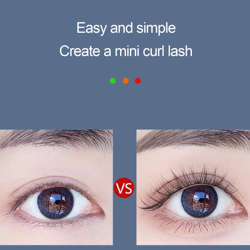 Heated Eyelash Curler USB Rechargeable Electric Lash Curling Tool for
