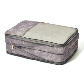Francfranc Classic Flower Compression Organizer Large Dark Grey