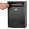 KYODOLED Key Lock MailBoxes for Outside, Locking Wall Mount Mailbox,