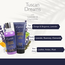 Di Palomo Vegan Tuscan Dreams Bath & Body Collection. Bath Essence & Shower Cream. Moisturising Skin Care Gift Set. Vegan Gift Set. Relaxing Gifts for Her. Pamper Gifts for Women.