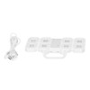 3D LED Wall Clock Minimalist White Frame Digital Wall Alarm