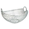 Zeller Fruit Bowl, metal Silver, 27.5 x 26 x 15