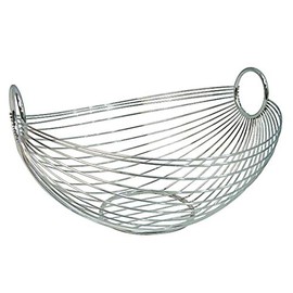Zeller Fruit Bowl, metal Silver, 27.5 x 26 x 15 cm