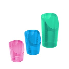 TalkTools CutOut Nosey Tazas para adultos – Vaso para beber para una posición estable y fija, tazas especiales para beber, tazas de entrenamiento de terapia (los 3 tamaños (rosa, azul y verde)