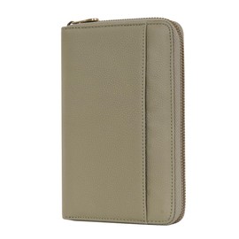 WASON Leather Zipper Travel Passport Wallet Holder RFID Blocking Cover, Passport case Pocket Slot for Card, Cash, ID, Boarding Pass and Ticket for Men, Women and Family Trips (Green)