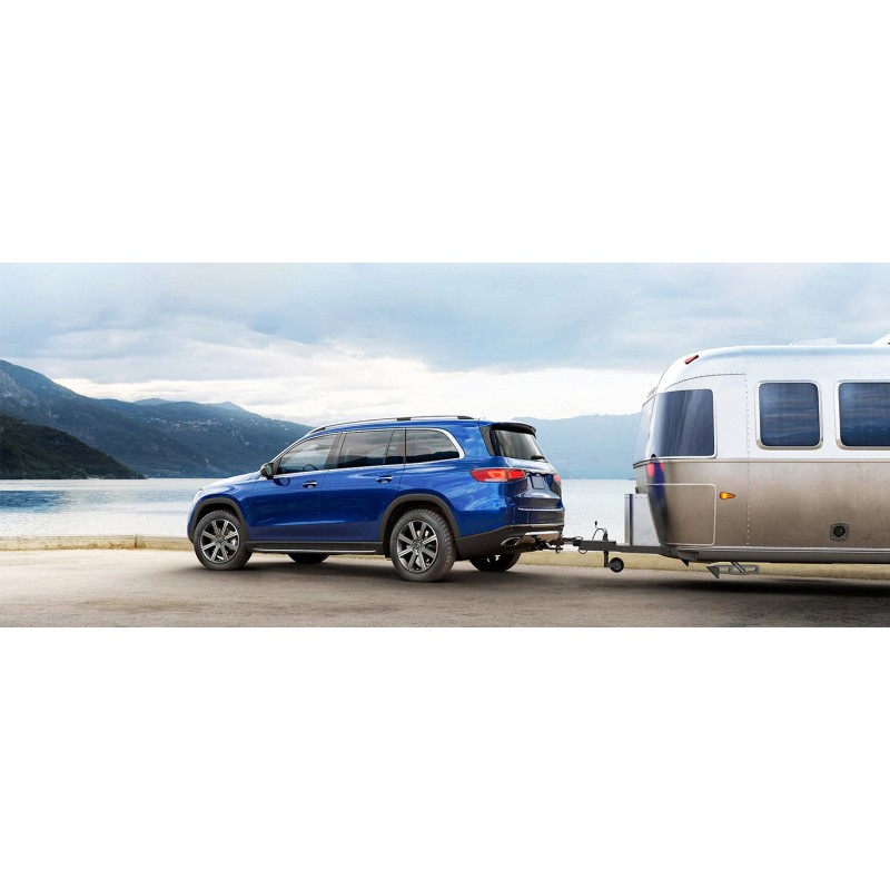 MICTUNING 8FT Trailer Cord with 7-Way Plug Inline Junction Box,