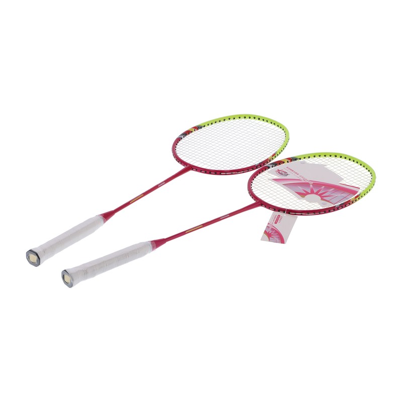 2 Player Badminton Racquets Adults Lightweight Carbon Fiber Rackets with