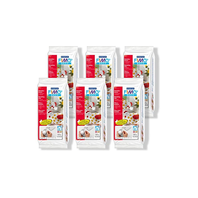 Staedtler Fimoair Basic Air Hardening Modelling Clay 1000g 8101