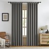 KangBang Grey Pinch Pleated Curtains 90 Inches Long for Bedroom,