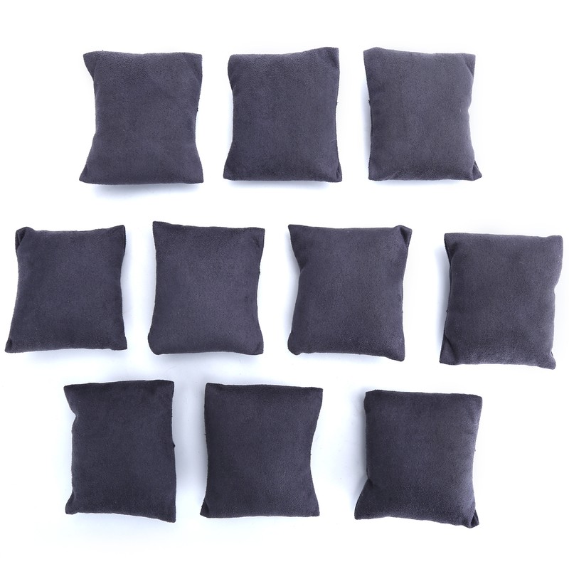 10pcs Watch Display Pillow Bracelet Holder Jewelry Cushion Accessories Gray
