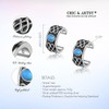 Ear Cuffs 925 Sterling Silver Synthetic Turquoise Ear Cuff Celtic