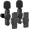 Callstel Funk-Mikrofon: 2er-Set Mini-Funkmikrofone für USB-C-Geräte, 2,4 GHz, 10 m