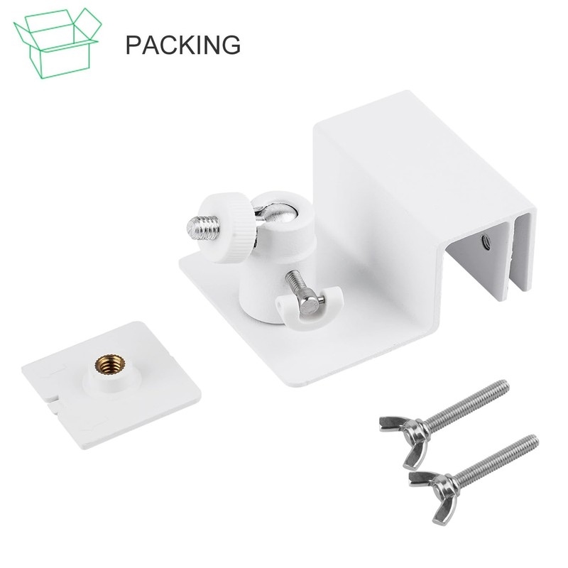 ALERTCAM Gutter Mount for Solar Panel, Adjustable Weatherproof Aluminum Alloy