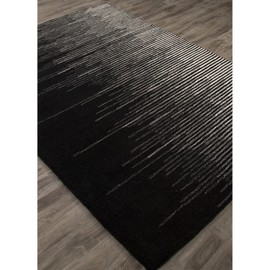 Jaipur Living Soft 2x3 Area Rug, Abstract, Black/Cream
