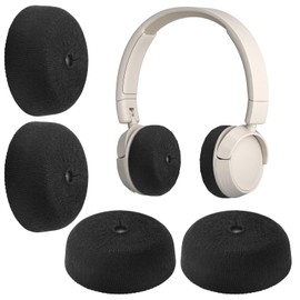 Headphone Ear Pads Covers with Stretchable Knit Fabric, PChero 2 Pairs Earpads Sweat Cover Washable Sanitary Earcup Protectors for On-Ear Headset, Fit 1.57" - 3.14" Ear Cushions