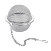 Olympia Oval Stainless Steel Tea Strainer with Chain and Hook